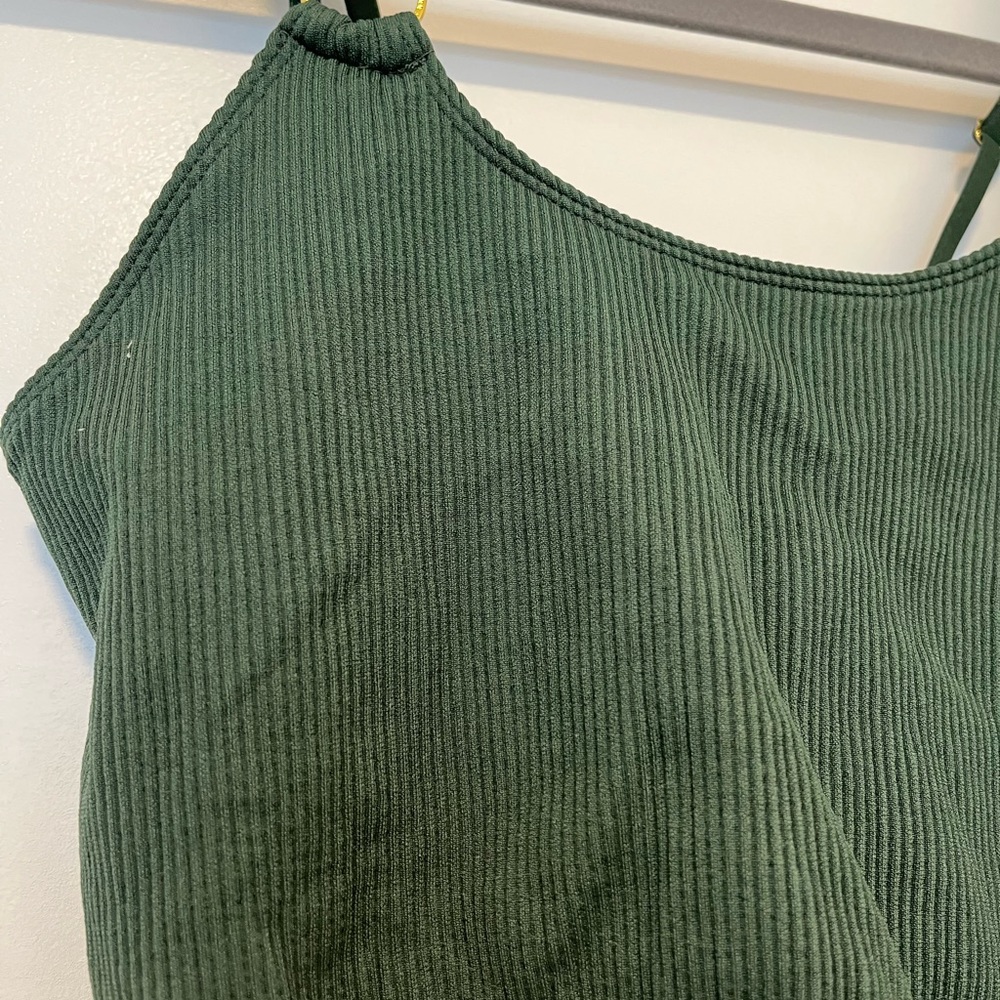 Forest Green Aerie Crop Bra - Picture 3 of 6